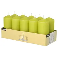 Papstar Stumpenkerze 4 x 9 cm 40 St. kiwi
