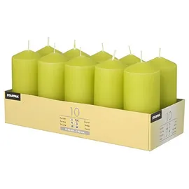 Papstar Stumpenkerze 4 x 9 cm 40 St. kiwi