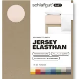 schlafgut Easy Jersey 120 x 200 - 130 x 220 cm red light