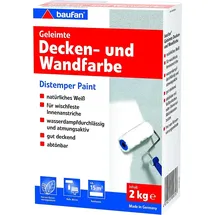 Baufan Geleimte Decken- und Wandfarbe 2 kg