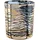 creativ home Windlicht Kerzenhalter LEOPARD Glas goldfarben