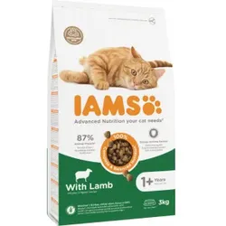 Iams Adult Katzenfutter mit Lamm 2 x 3 kg