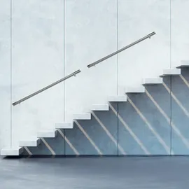 Relaxdays Handlauf, Edelstahl,