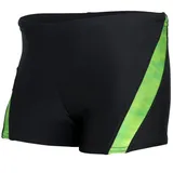 Aquarti Jungen Schwimmhose Kontrastfarbige Einsätze, Farbe: Schwarz/Grün, Größe: 152 - 152