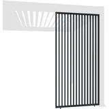 Weide Vertikale Lamellenwand für Weide Pergola 0,93m in Anthrazit aus Aluminium