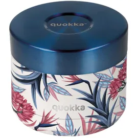 Quokka WHIM BLUE GARDEN | THERMOBEHÄLTER AUS EDELSTAHL FÜR ESSEN 369 ML