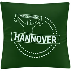 multifanshop Kissenbezug - Hannover - Meine Fankurve - Druck weiß - Kissen