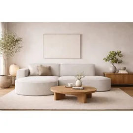 kaiser möbel Ecksofa Sofa L form, Couch L form MODENA STUDIO stoff Verita Ecru, Links