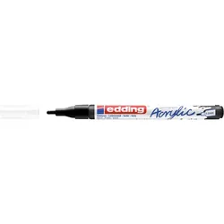 EDDING 5300 Acrylmarker Fein, Schwarz, Schwarz, Fein, 1 mm, 2 mm, Tinte auf Wass