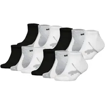Puma Socken-Sets 12er Pack Schwarz/Weiß/Grau 39-42