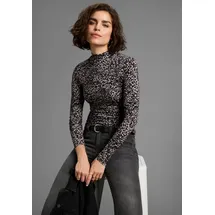LAURA SCOTT Longsleeve in modischem Leoparden-Print - NEUE KOLLEKTION, Gr. 46, grau-gemustert, , 29370617-46