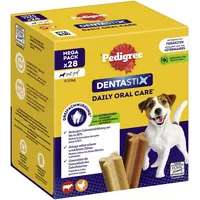 PEDIGREE DentaStix Daily Oral Care Zahnpflegesnack für kleine Hunde – Hundeleckerli mit Huhn- & Rindgeschmack für jeden Tag – 112 Sticks (4 x 28 Stück)