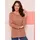 Classic Basics Sieh an! Longshirt in apricot-rostrot-bedruckt | Gr.: 52