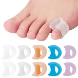 NHQZ 5 Paar Silikon Zehenspreizer, Zehenspreizer Kleiner Zeh, Zehenspreizer Silikon, Toe Spreader, Für Scheuern zu vermeiden