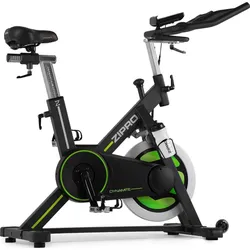 Indoor Cycling Bike Zipro Dynamite Heimtrainer mit iConsole+ Kinomap SCHWARZ|GRÜN NO SIZE