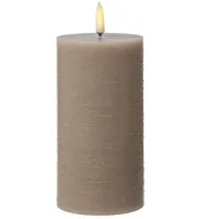 uYuni PIA Uyuni Stumpenkerze 15 cm beige