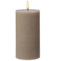 uYuni PIA Uyuni Stumpenkerze 15 cm beige