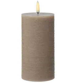 uYuni PIA Uyuni Stumpenkerze 15 cm beige