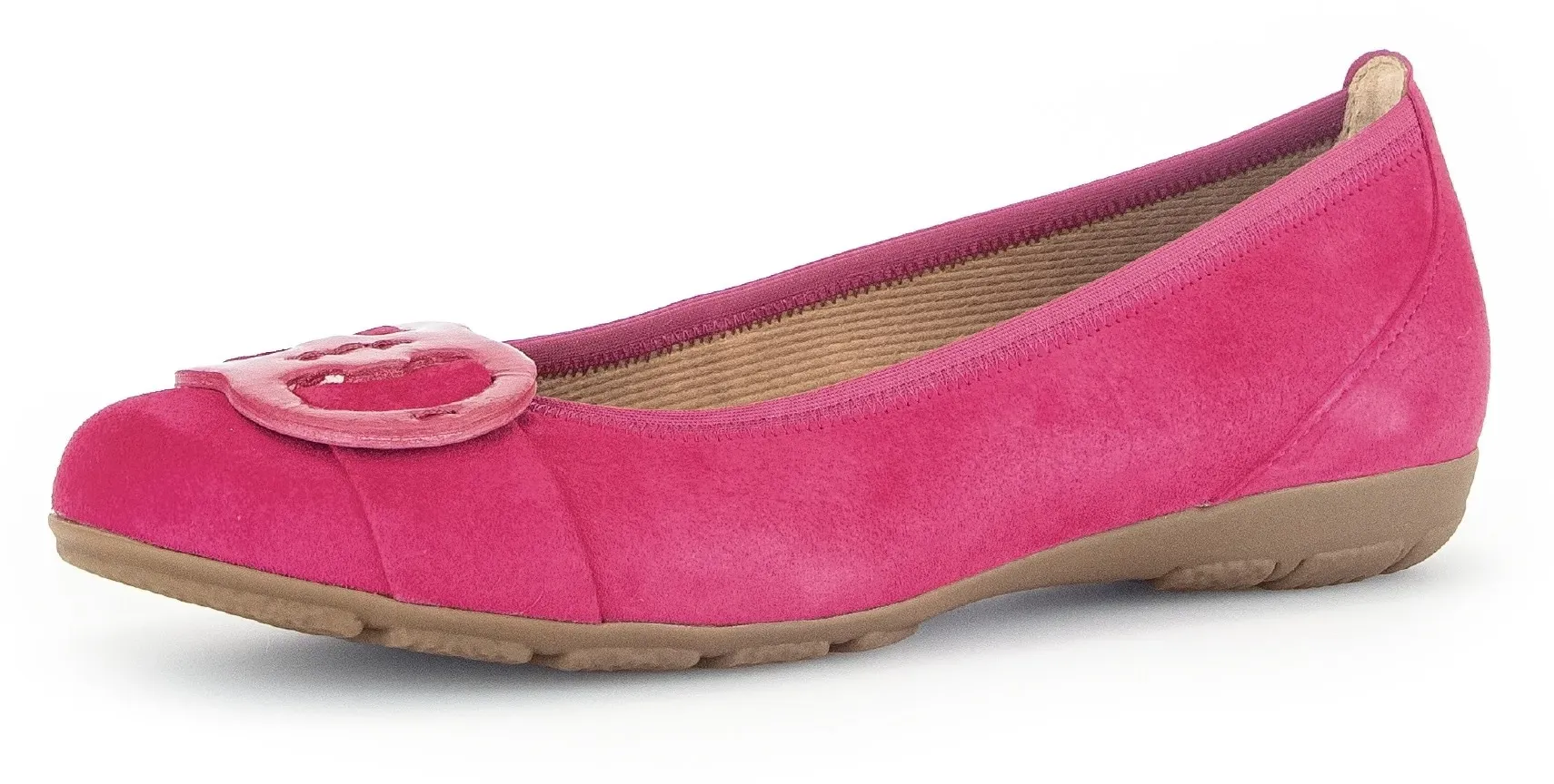 Ballerina, Flache Schuhe, Slipper mit Hovercraft Luftkammern-Laufsohle, Gr. 36, pink, , 21262561-36