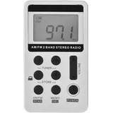 Mini-tragbares Fm/am-radio Mit Digitaler Signalverarbeitung Und Kopfhörern