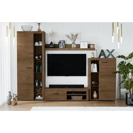 ax living Spacoro Eiche, Lefkas Wohnzimmerschrank 270 cm