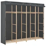 vidaXL Kleiderschrank Livvy 200 x 170 x 40 cm Grau