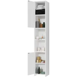 CASARIA Deuba Badezimmerschrank 185x30x30cm Weiß