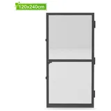 fivmen Fliegengitter Tür 120 x 240 cm Grau