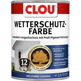 Clou Wetterschutzfarbe Anthrazitgrau 2,5 l