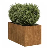 vidaXL Pflanzkübel Rostig 40x80x40 cm Wetterfester Stahl