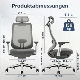 colamy XK Atlas Netzstoff Dunkelgrau