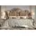 JVmoebel Klassisches Chesterfield Barockbett 140 x 200 cm Braun