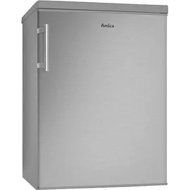Amica KS 361 115 E Kühlschrank (135 l, 850 mm hoch, Edelstahl)