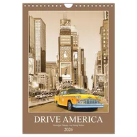 Calvendo Drive America Plakate (Wandkalender 2026 DIN A4 hoch),