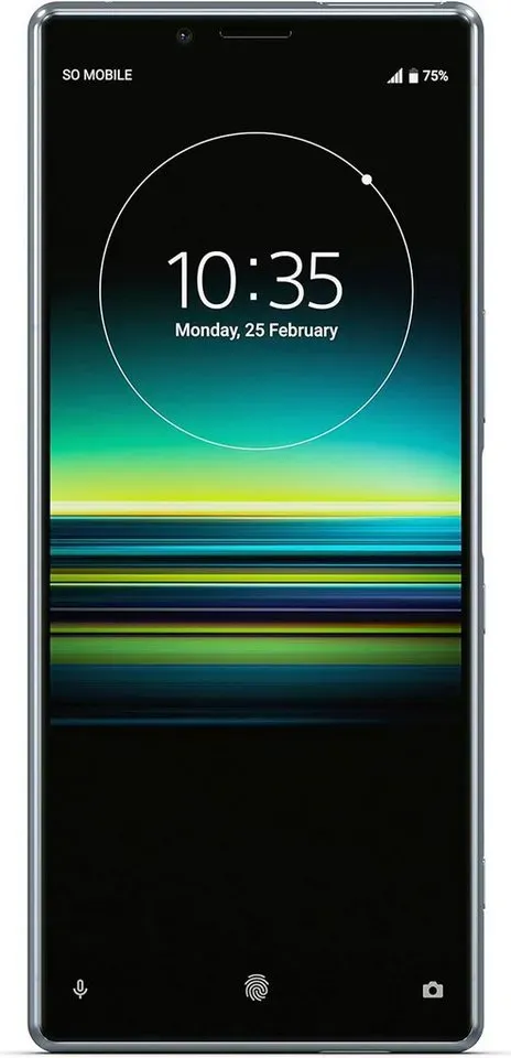 Sony Xperia 1 (J8110) Smartphone (16,51 cm/6,5 Zoll, 128 GB Speicherplatz, 12 MP Kamera, Eindrucksvolles 6,5” CinemaWideTM 4K HDR OLED Display)