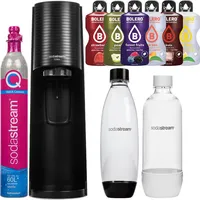 SodaStream Terra Schwarz Wassersprudler eine Flasche + Sodastream Weiß Flasche + Bolero - Schwarz