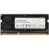 V7 V785004GBS Notebook DDR3 SO-DIMM Arbeitsspeicher 4GB (1066MHZ, CL7, PC3-8500, 204pin, 1.5 Volt)
