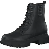 s.Oliver Damen Stiefeletten ohne Absatz zum Schnüren Vegan, Schwarz (Black), 36 EU