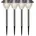 Star Trading Solarleuchte Edelstahl 28 0 cm 4er Set silber