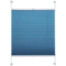 LIEDECO Klemmfix Plissee verspannt 60 x 150 cm blau