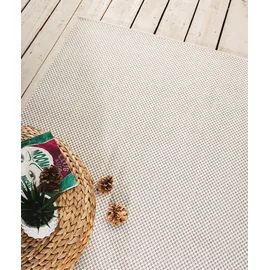 The CarPET Teppich THE CARPET "Mistra", beige (creme), B:80cm H:10mm L:150cm, Polypropylen, Teppiche, Teppich, moderner robuster In und Outdoor Teppich