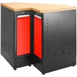 Facom JLS3 Eckunterschrank Holzplatte rot