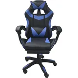 Hti-Living Gaming-Stuhl Racing-Design Schwarz-Blau