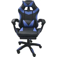 Hti-Living Gaming-Stuhl Racing-Design Schwarz-Blau