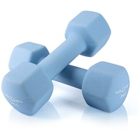 Body & Mind Hantel-Set Gymnastikhanteln Kurzhanteln, (Dumbbells, Effektives Krafttraining), Fitness Workout für Zuhause grau