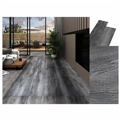 vidaXL Laminat PVC-Laminat-Dielen 4,46 m2 3 mm Selbstklebend Glänzend Grau Vinylboden grau