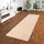 Snapstyle Trend Velours Läufer Teppich, Joy Beige, 100x100cm