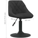 vidaXL Esszimmerstuhl Schwarz Samt