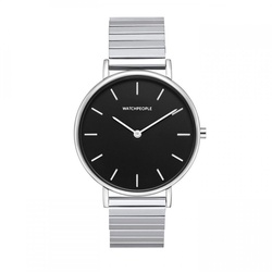 WATCHPEOPLE - PASSION FLEX - silber - schwarz - silber / 35 MM