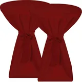 Beautissu Stehtischhusse Premium Bordeaux Ø 80-85 cm